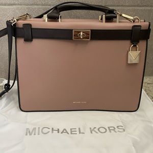 Michael Kors Safffiano leather handbag